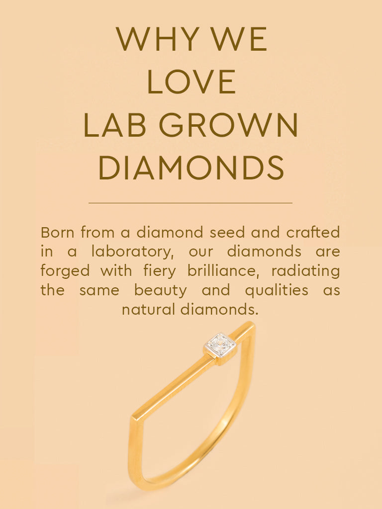 Modern Asymmetrical Solitaire Ring