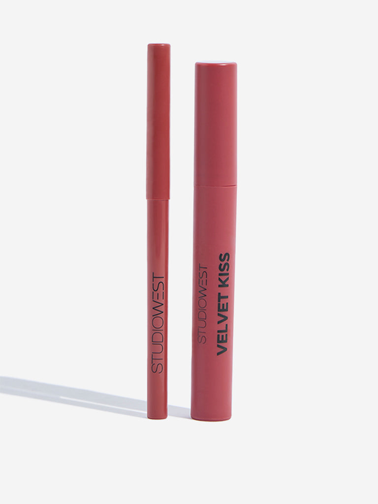 Studiowest Honey Rose Velvet Kiss Lipstick and Lip Liner Kit