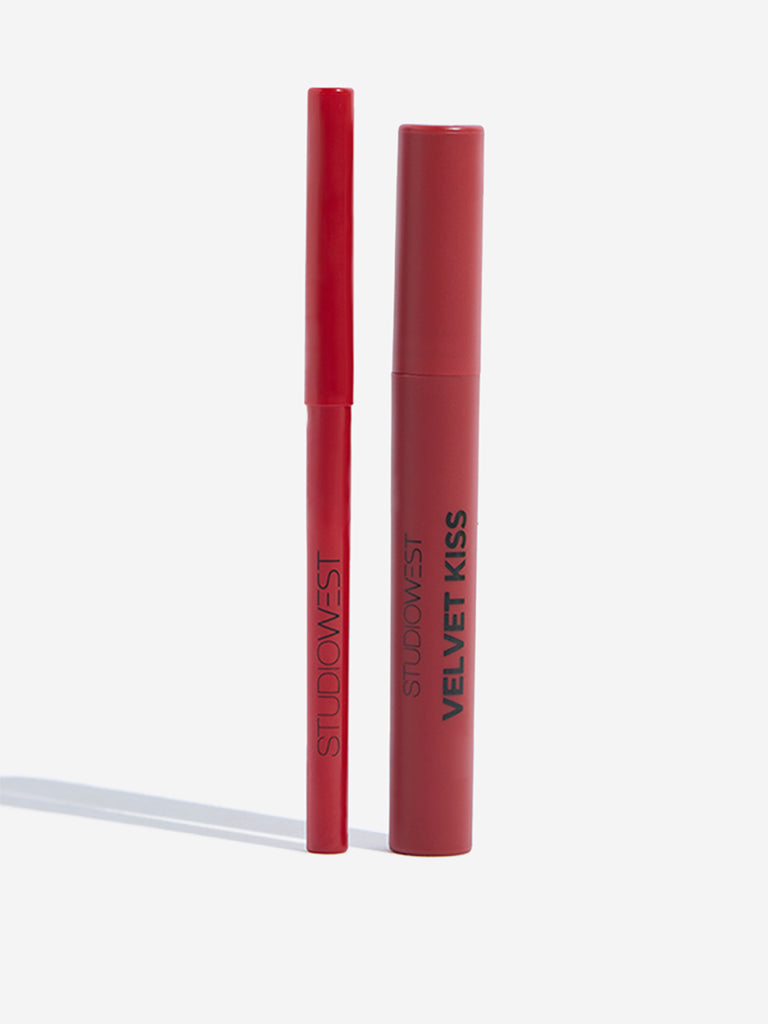 Studiowest Ruby Rush Velvet Kiss Lipstick and Lip Liner Kit