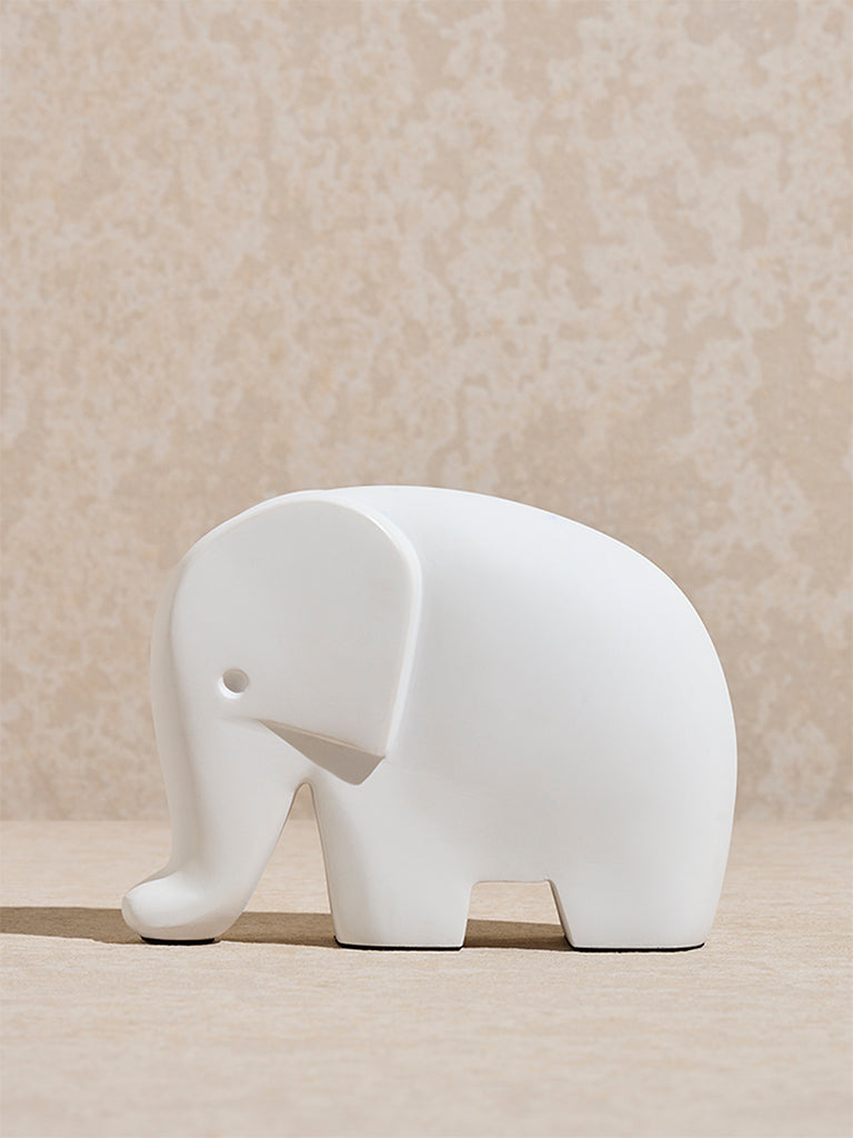 Westside Home White Elephant Decorative Object