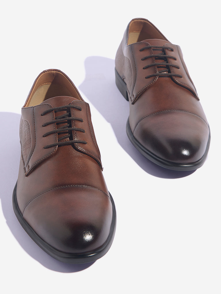 SOLEPLAY Dark Tan Oxford Shoes