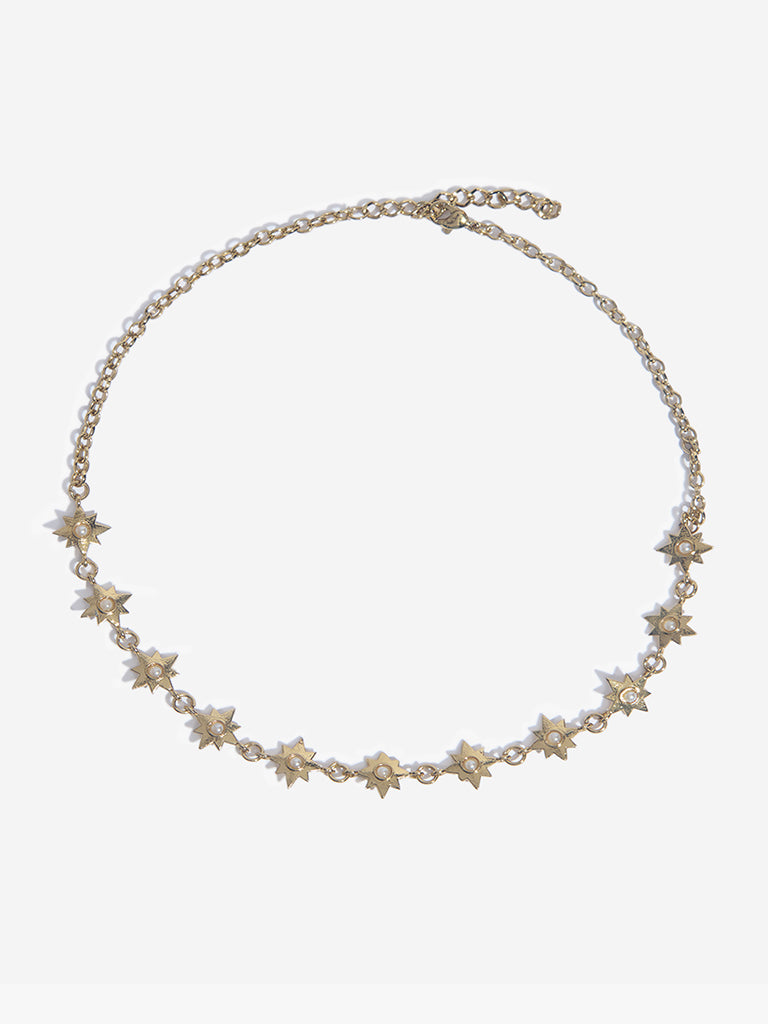 Westside Accessories Gold Star-Links Necklace