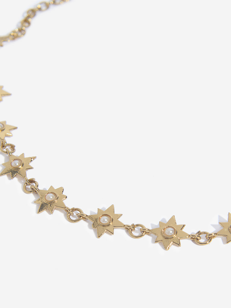 Westside Accessories Gold Star-Links Necklace
