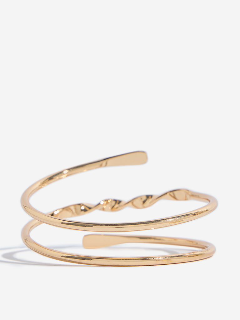 Westside Accessories Gold Twisted and Coiled Bracelet