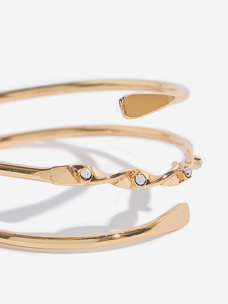 Westside Accessories Gold Twisted and Coiled Bracelet