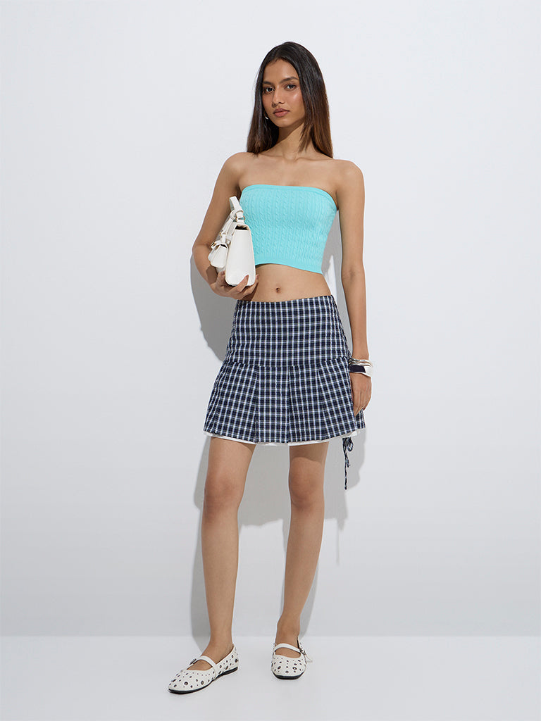 Nuon Aqua Cable Knitted Tube Top