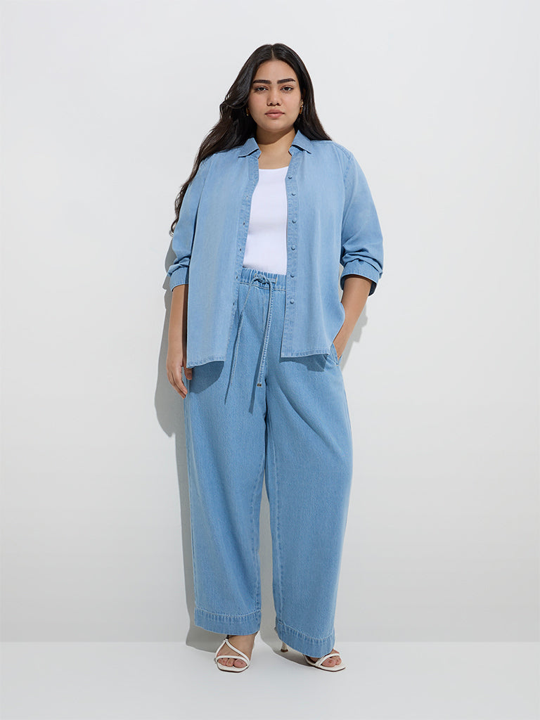 Gia Light Blue Denim Shirt
