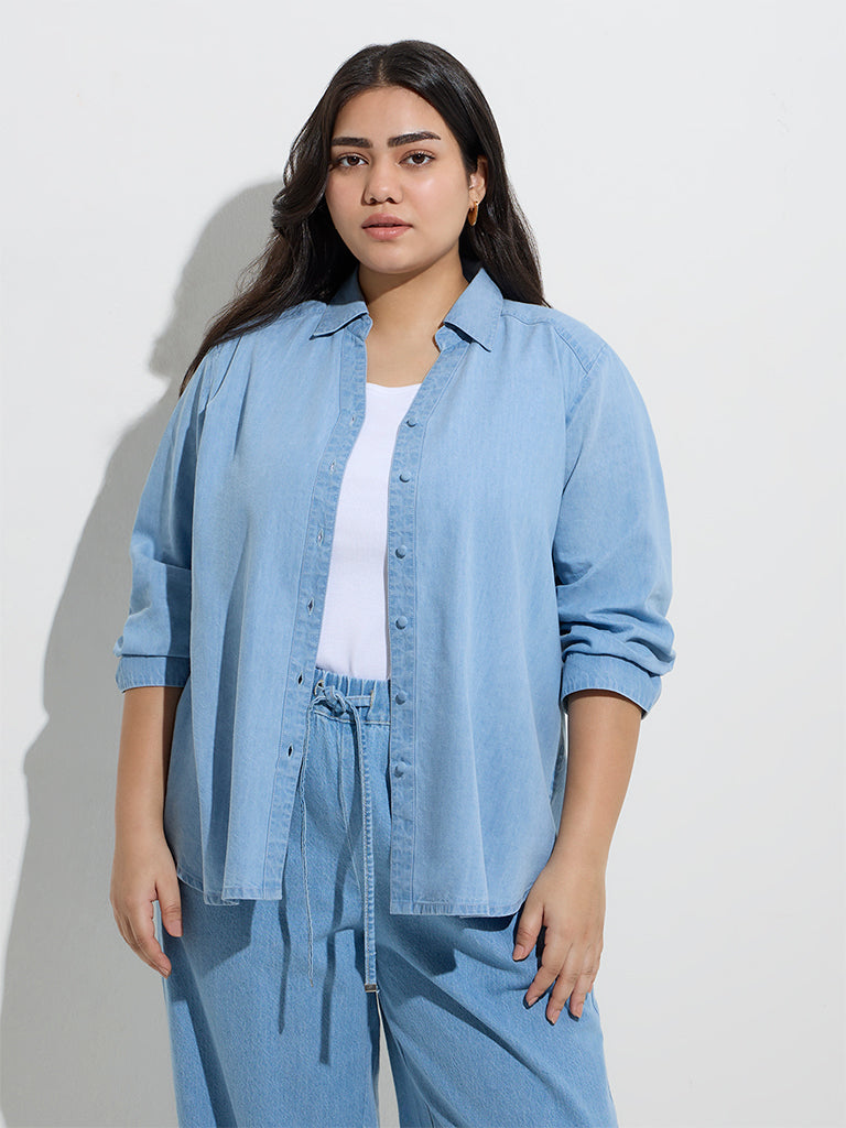 Gia Light Blue Denim Shirt