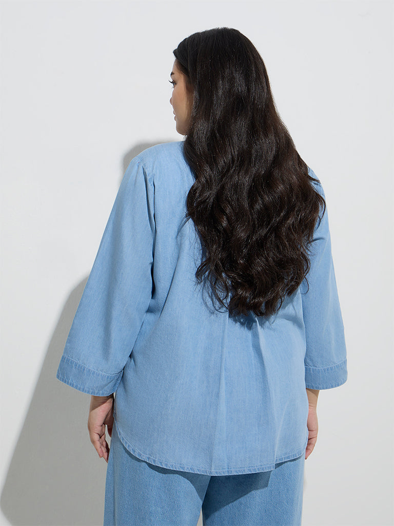 Gia Light Blue Denim Shirt