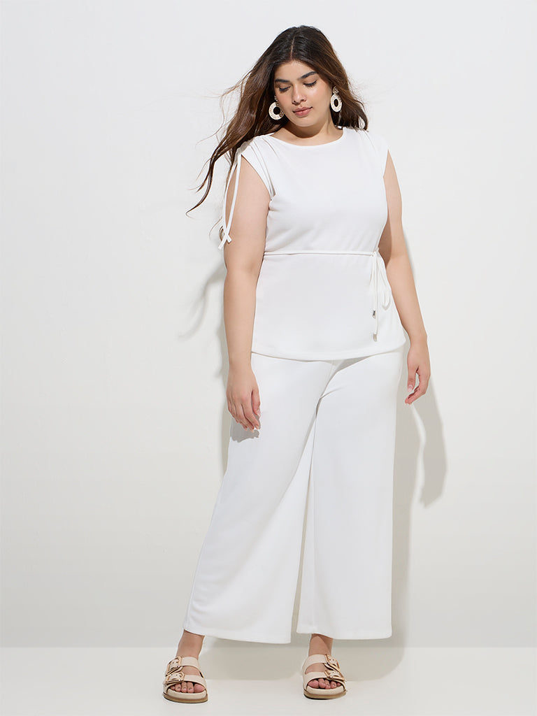 Gia White Solid Top