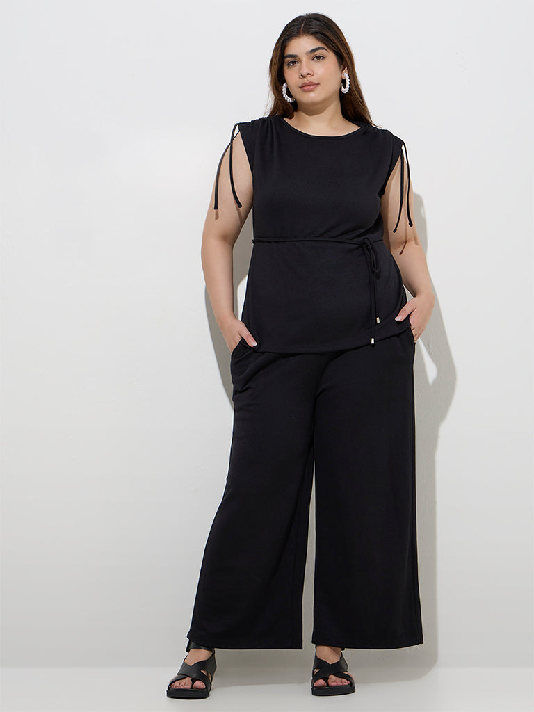 Gia Black Solid Top