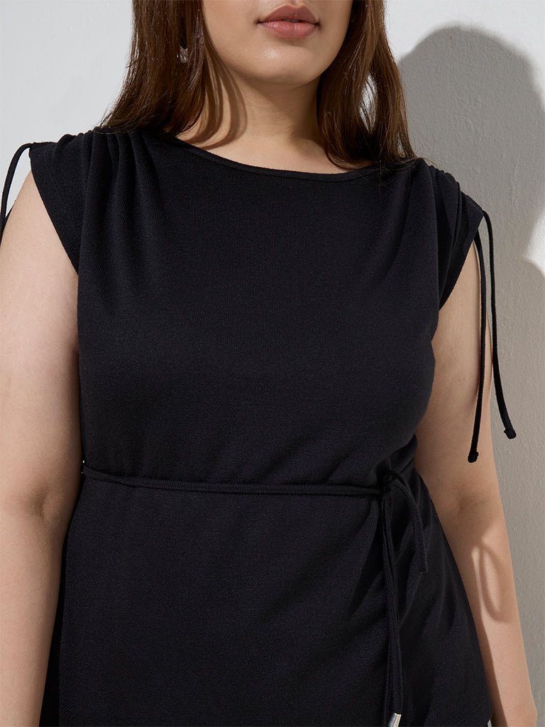 Gia Black Solid Top