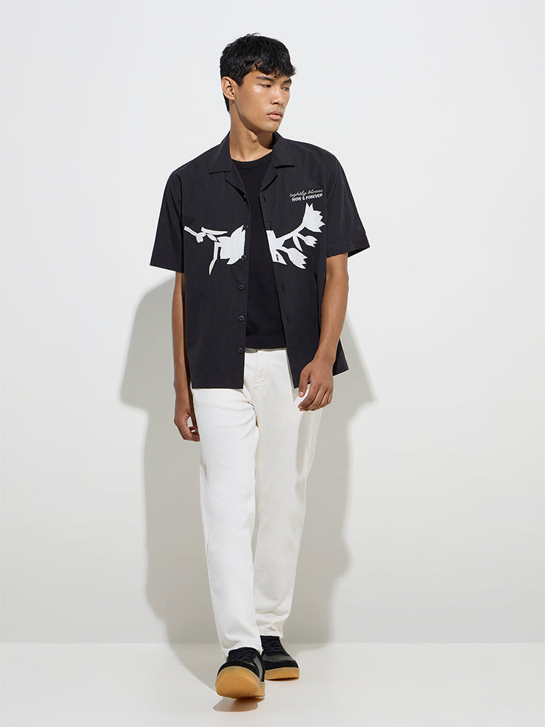 Nuon White Slim - Fit Mid - Rise Jeans