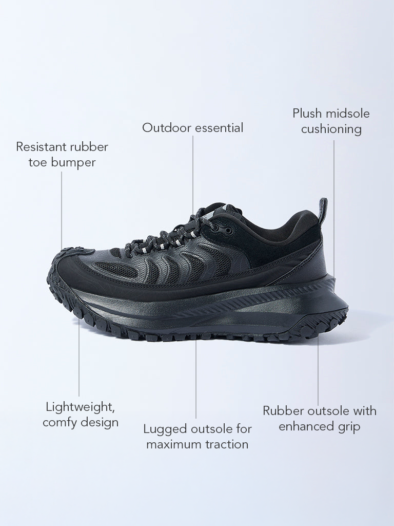 Buy SOLEPLAY Black Chunky Lace-Up Sneakers from Westside