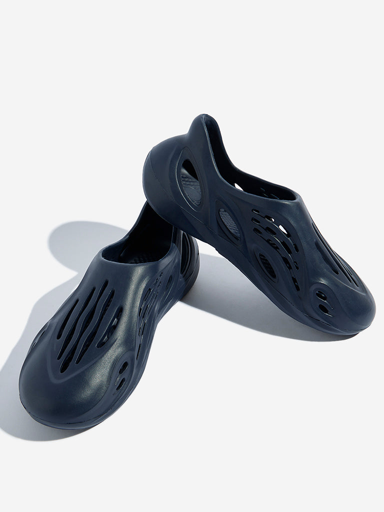 SOLEPLAY Navy Slip-On Rainy Clogs