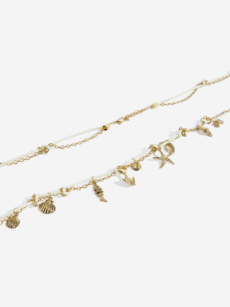 Westside Accessories Gold Sea Creature Charm Waist Chain