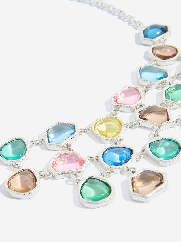 Westside Accessories Multicolour Gemstone Collar Necklace