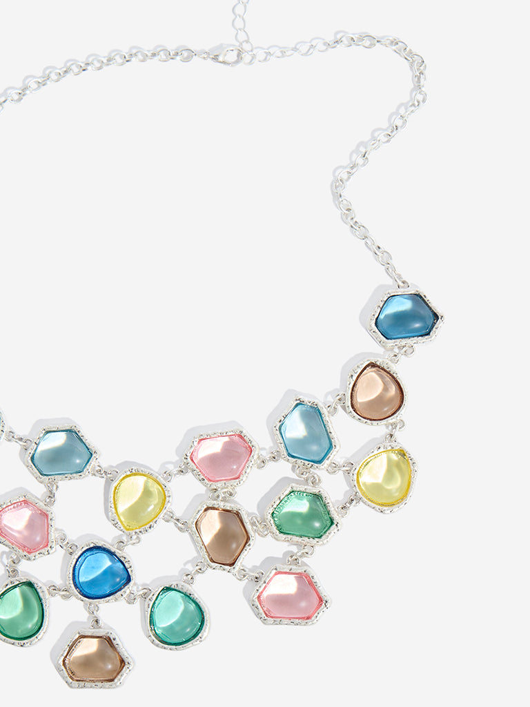 Westside Accessories Multicolour Gemstone Collar Necklace