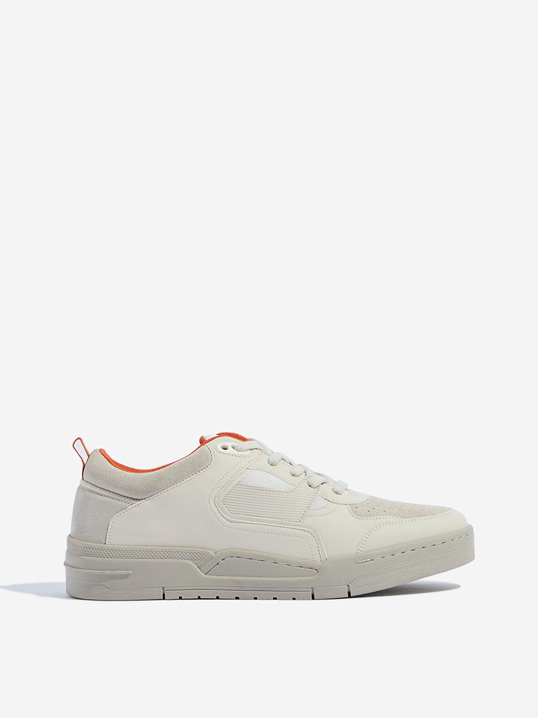 Buy SOLEPLAY Off-White Perforated Lace-Up Sneakers from Westside