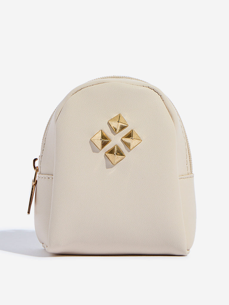 Westside Accessories Ivory Mini Backpack Bag Charm