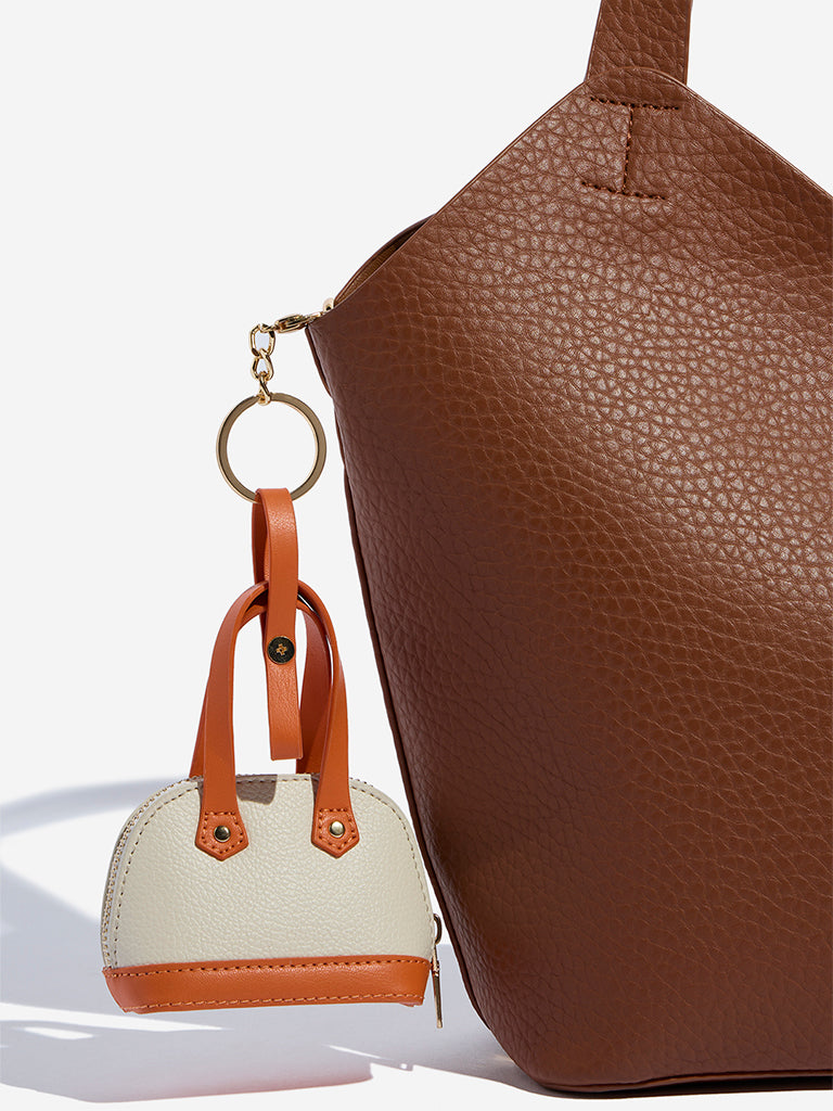 Westside Accessories Tan Mini Handbag Bag Charm