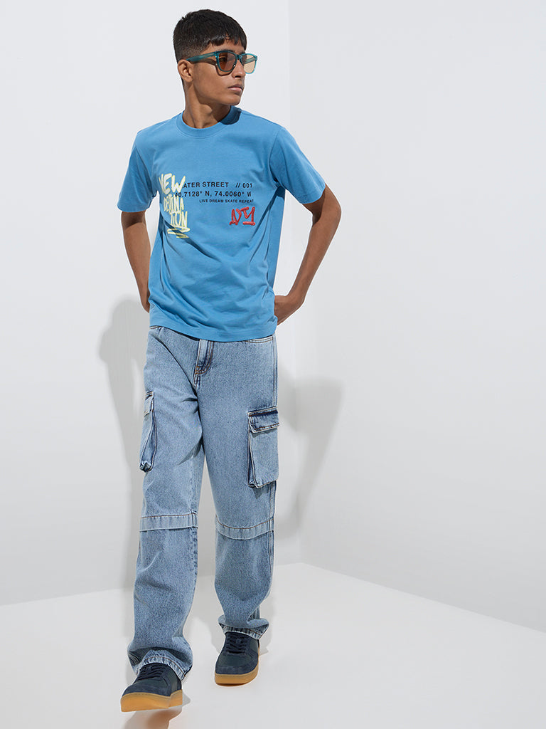 Original Paisley Cargo Pants 3.0 (Blue)（Paisley Print Cargo