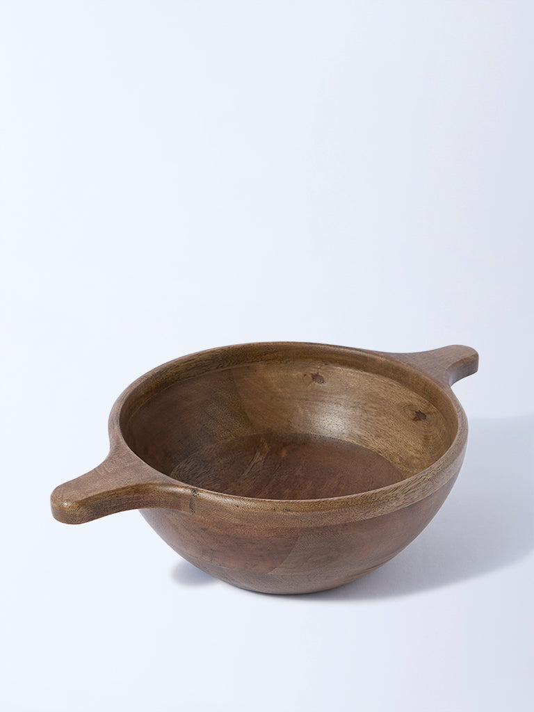 Westside Home Brown Wooden Bowl