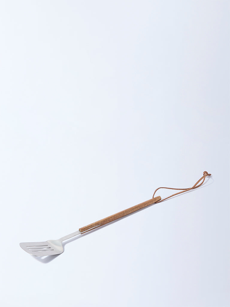 Westside Home Silver Turner with Leather Handle