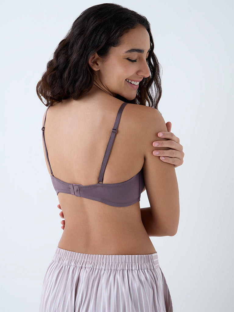 Wunderlove Dusty Purple Padded Bra - Pack of 2