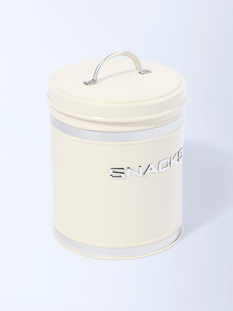 Westside Home Ivory Snacks Storage Jar with Lid