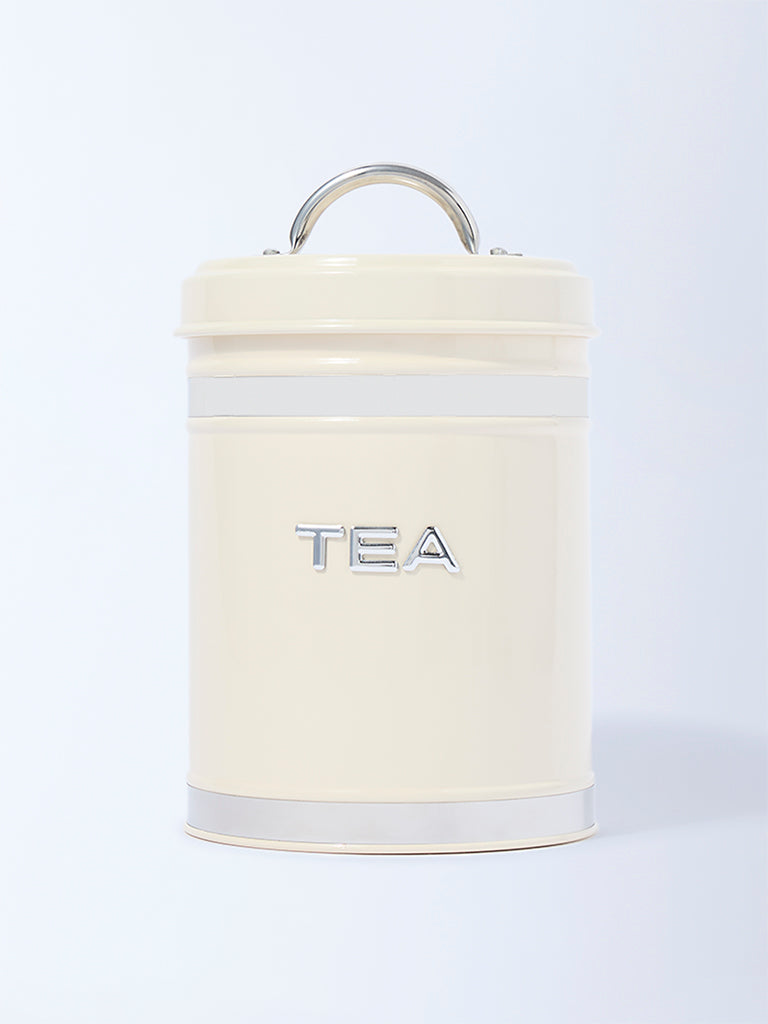 Westside Home Ivory Tea Storage Jar with Lid