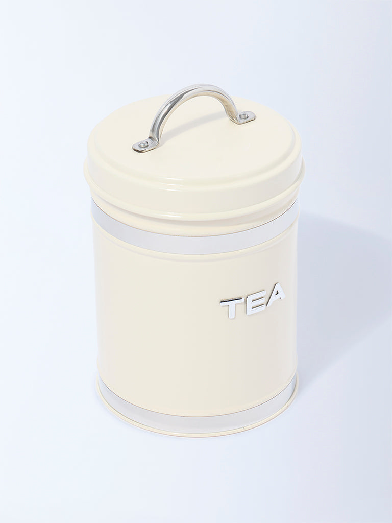 Westside Home Ivory Tea Storage Jar with Lid