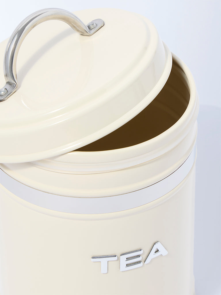 Westside Home Ivory Tea Storage Jar with Lid