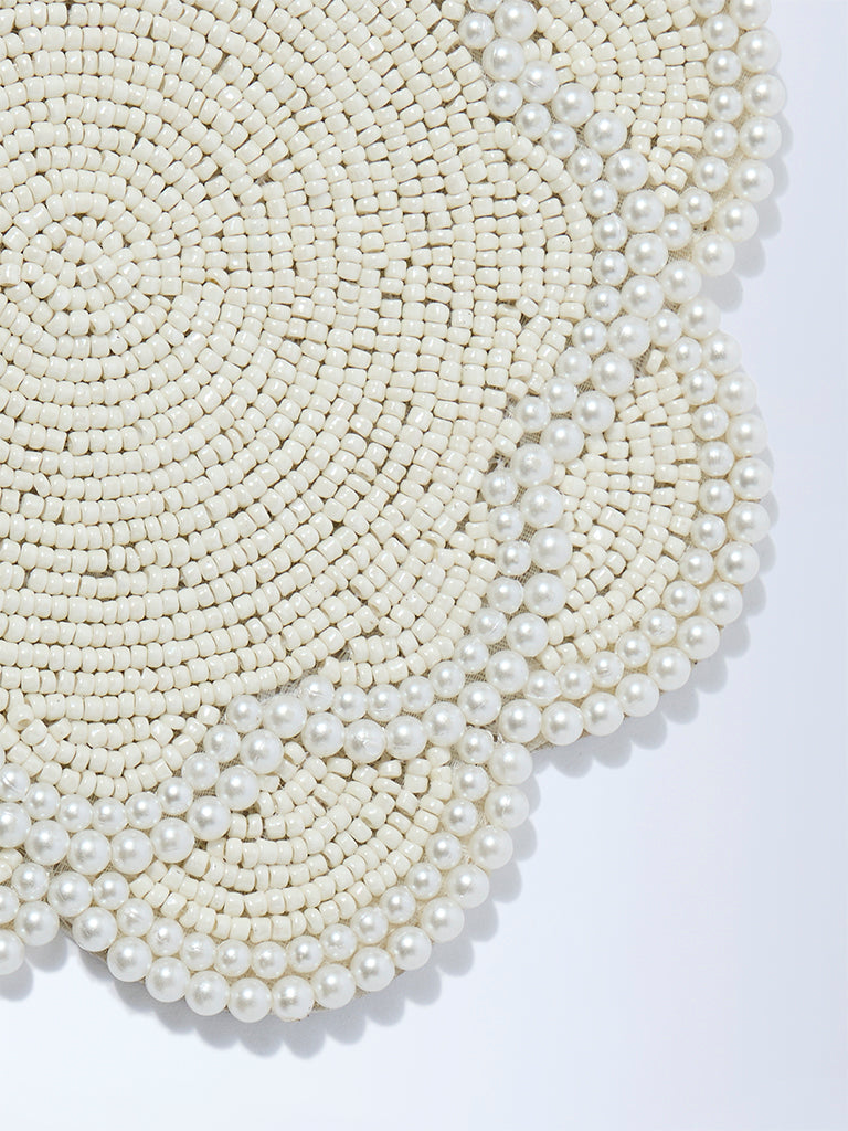 Westside Home White Pearlescent Single Trivet