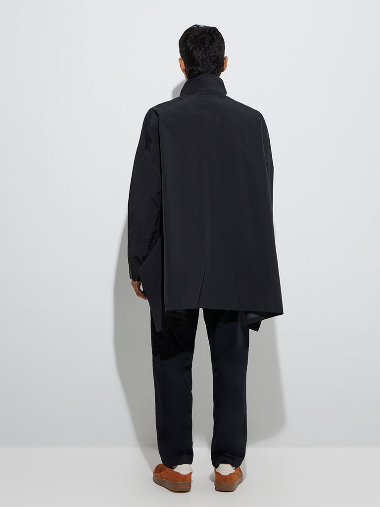 Buy Nuon Black Solid Parka Jacket from Westside