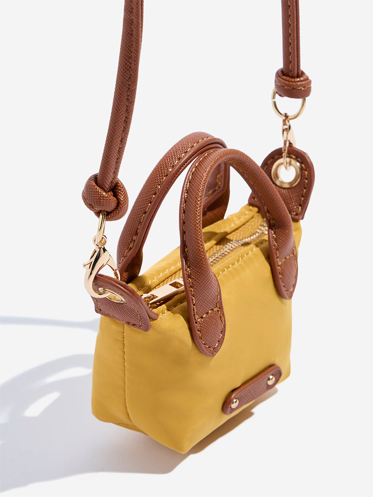 Buy Westside Mustard Micro Sling Bag from Westside
