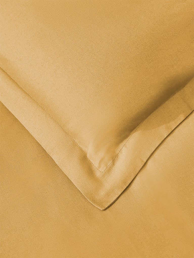 Westside Home Mustard Solid Queen Bed Sheet Set