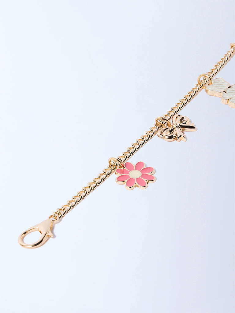 Westside Accessories Gold Multi Charm Bag Charm