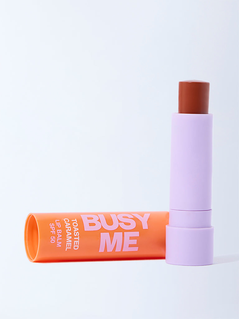 Studiowest Busy Me Toasted Caramel Lip Balm with SPF 50 - 4.5 gm