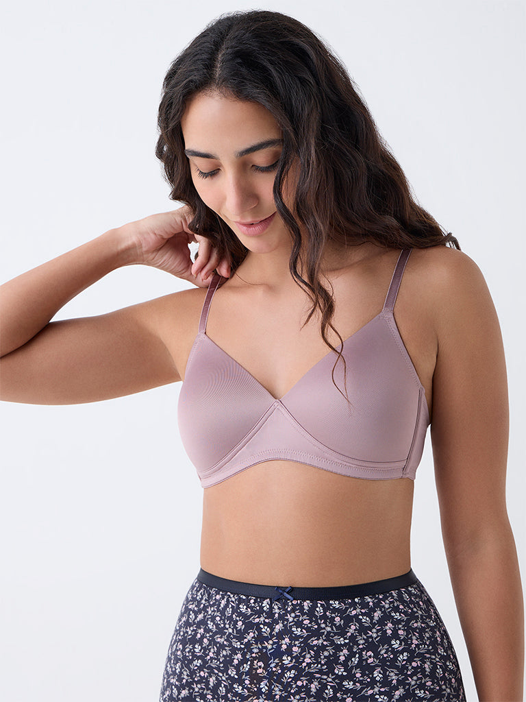 Wunderlove Mauve Padded Bra - Pack of 2