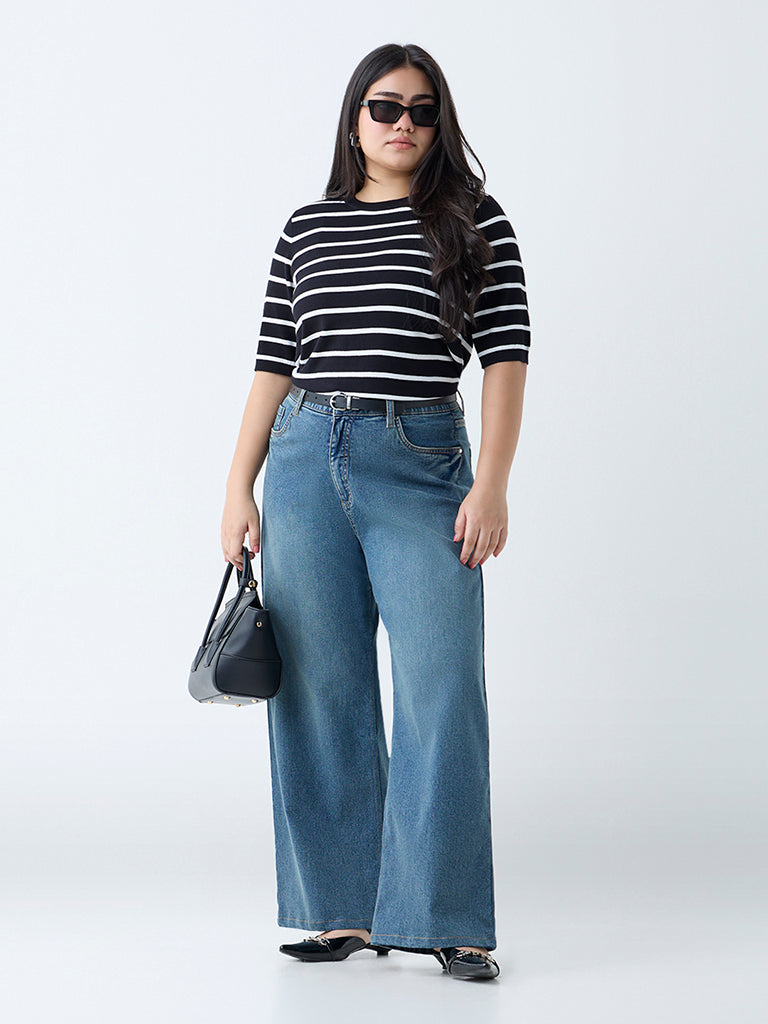Gia Black Stripe T-Shirt