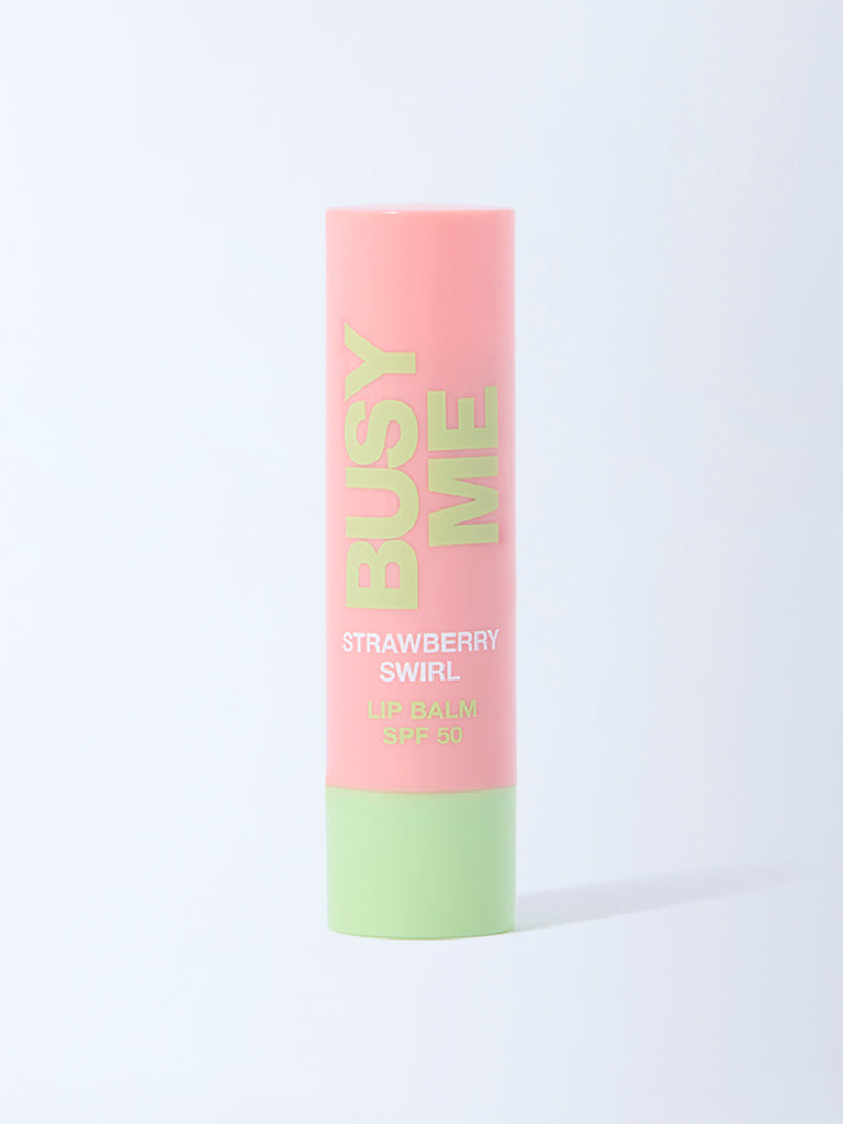 Studiowest Busy Me Strawberry Swirl Lip Balm with SPF 50 - 4.5 gm