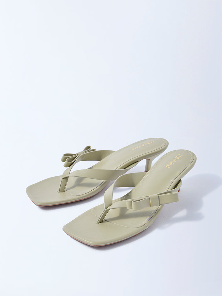 LUNA BLU Sage Bow-Detailed Sandals