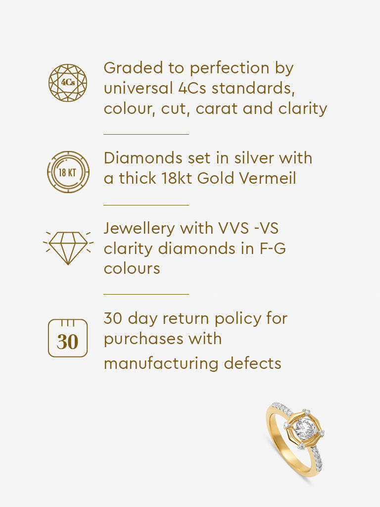 Westside X Pome Sculpted Lab Diamond Ring