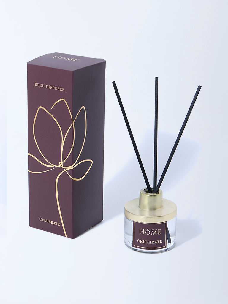 Westside Home Celebrate Fragrance Diffuser with Three Reed Sticks - Festive Season Gift