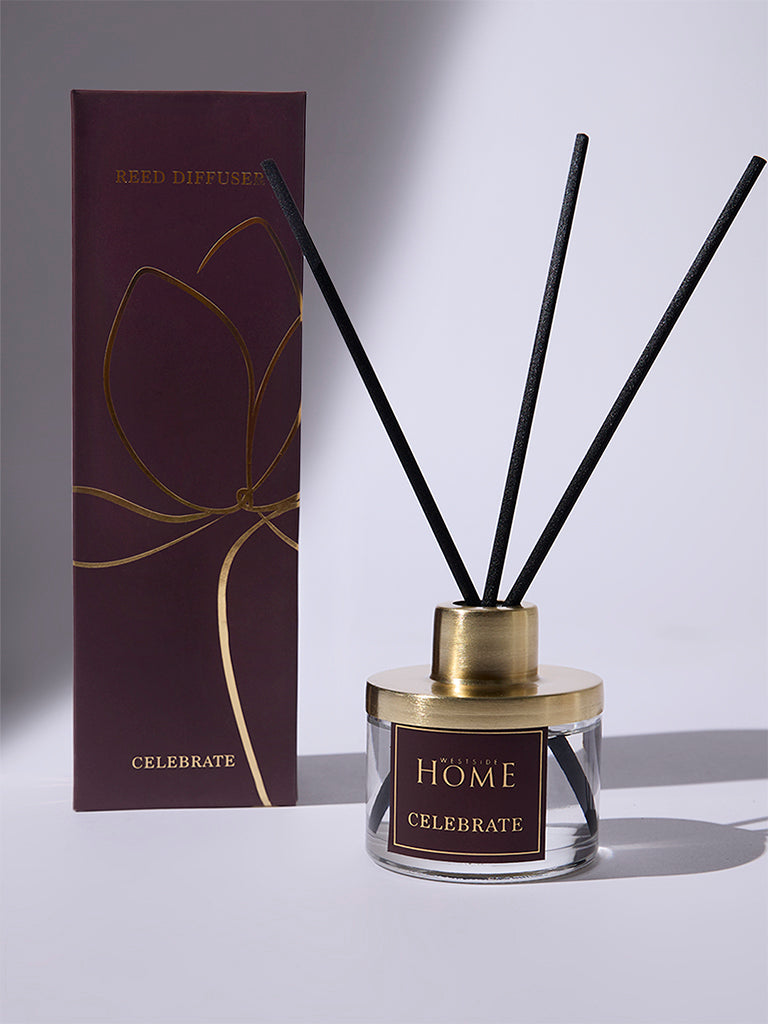 Westside Home Celebrate Fragrance Diffuser with Three Reed Sticks - Festive Season Gift