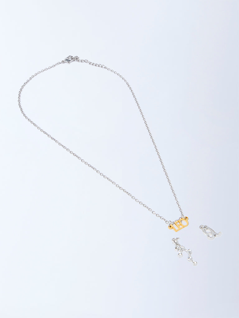 Westside Accessories Silver Leo Charm Necklace