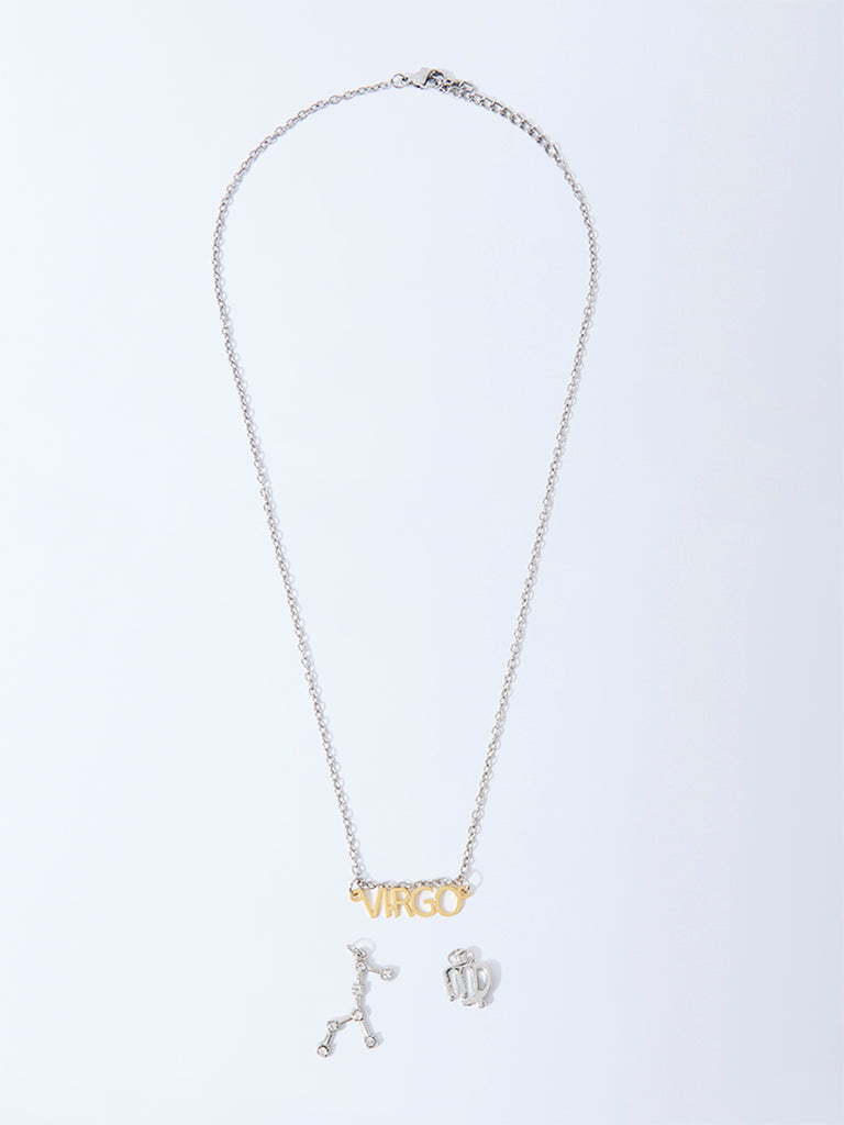 Westside Accessories Silver Virgo Charm Necklace
