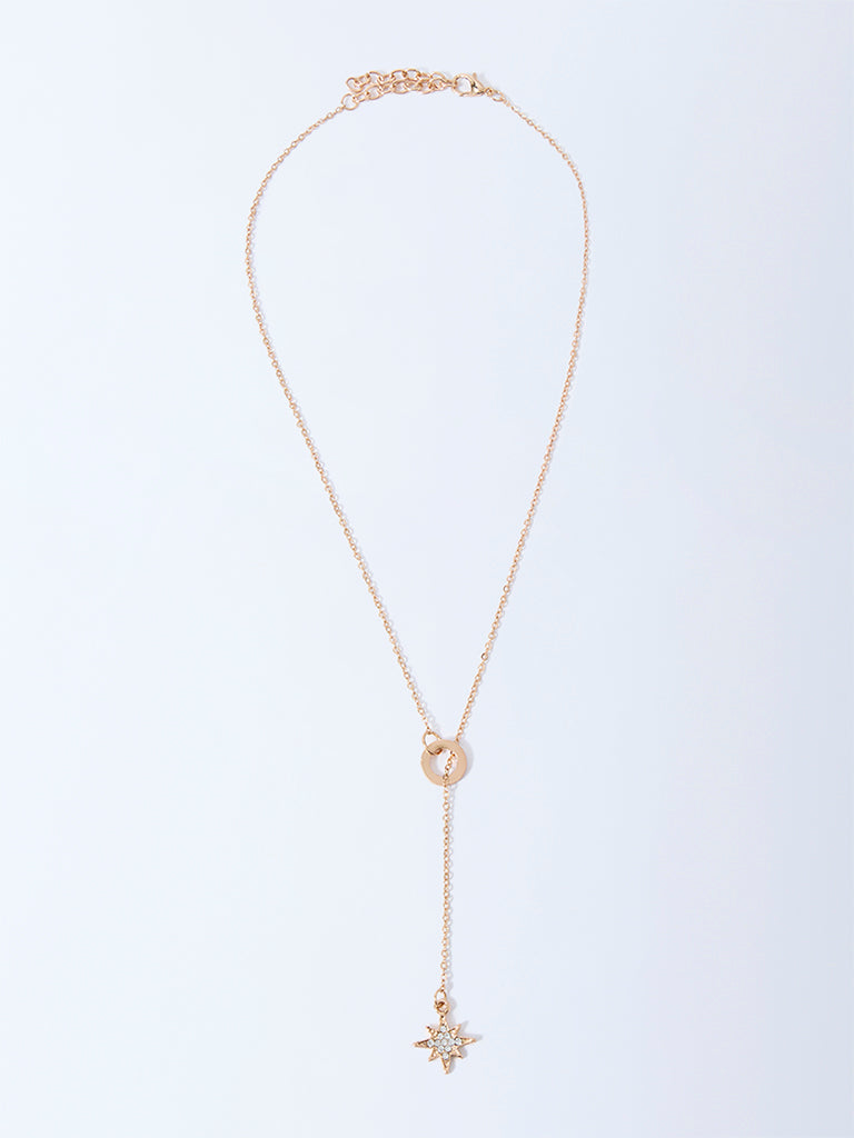 Westside Accessories Gold Star Y Necklace