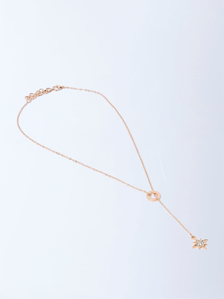 Westside Accessories Gold Star Y Necklace